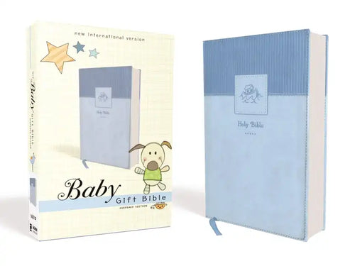 Niv, Baby Gift Bible, Holy Bible, Leathersoft, Blue, Red Letter, Comfort Print: Keepsake Edition - Leather