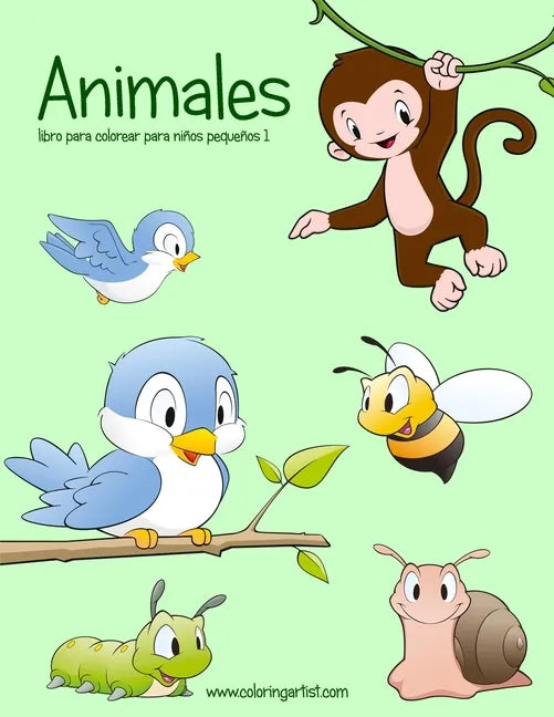 Animales libro para colorear para niños pequeños 1 - Paperback