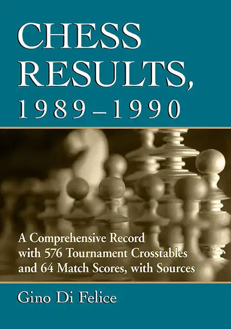 Chess Results, 1989-1990: A Comprehensive Record with 576 Tournament Crosstables and 64 Match Scores, with Sources - Paperback