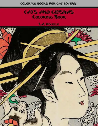Cats and Geishas Coloring Book - Paperback
