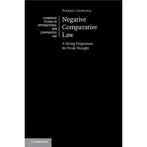 Negative Comparative Law - Paperback