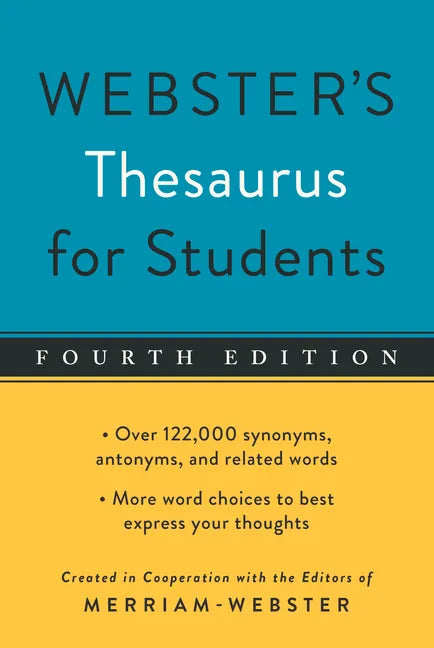 Webster's Thesaurus for Students, Fourth Edition - Paperback
