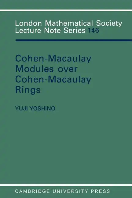 Maximal Cohen-Macaulay Modules Over Cohen-Macaulay Rings - Paperback