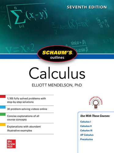 Schaum's Outline of Calculus, Seventh Edition - Paperback