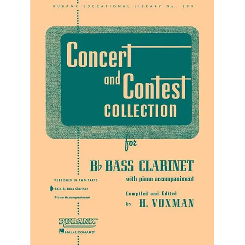 Concert and Contest Collection for BB Bass Clarinet: Solo Book Only - Paperback
