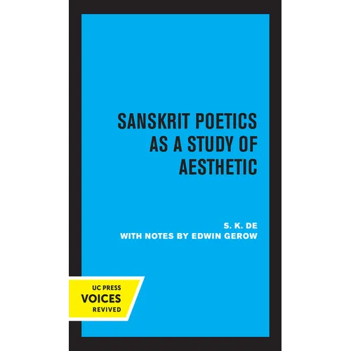 Sanskrit Poetics as a Study of Aesthetic - Paperback