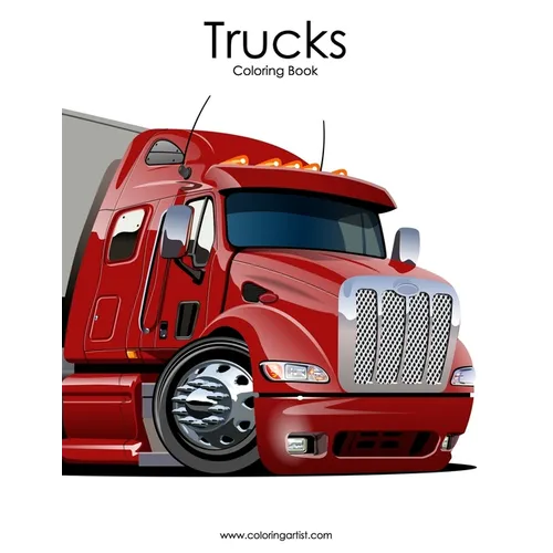 Trucks Coloring Book 1 - Paperback