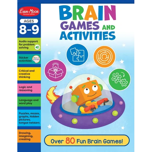 Brain Games and Activities, Age 8 - 9 Workbook - Paperback