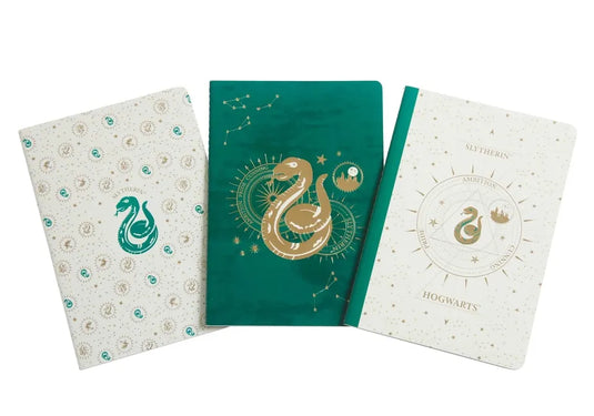 Harry Potter: Slytherin Constellation Sewn Notebook Collection (Set of 3) - Paperback