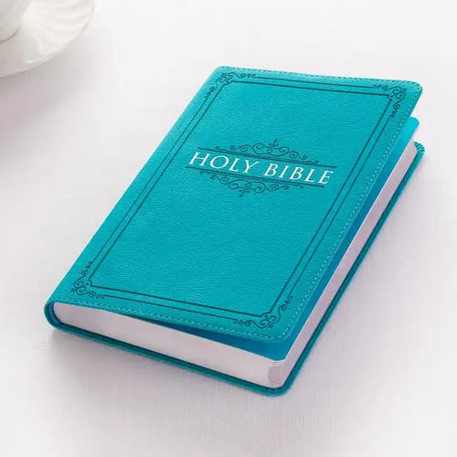 KJV Budget Gift & Award Lux-Leather Turquoise - Imitation Leather