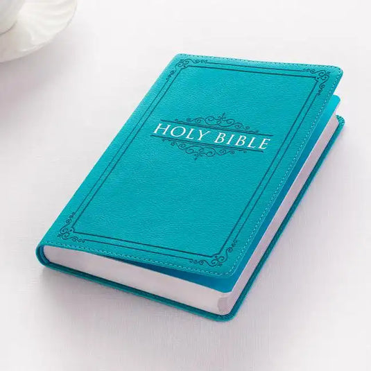 KJV Budget Gift & Award Lux-Leather Turquoise - Imitation Leather