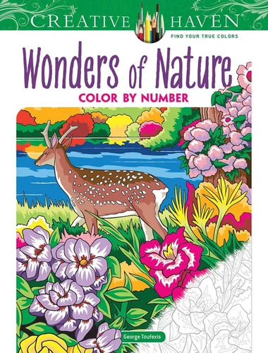 Creative Haven Wonders of Nature Color by Number - Paperback