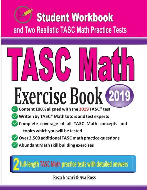 TASC Math Exercise Book: Student Workbook and Two Realistic TASC Math Tests - Paperback