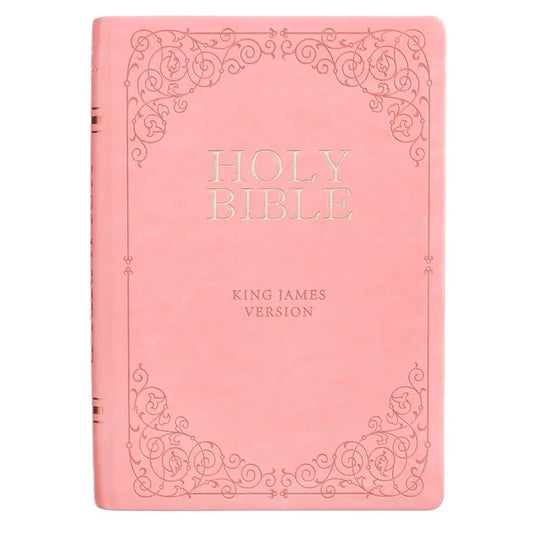 KJV Bible Giant Print Full Size Pink - Leather