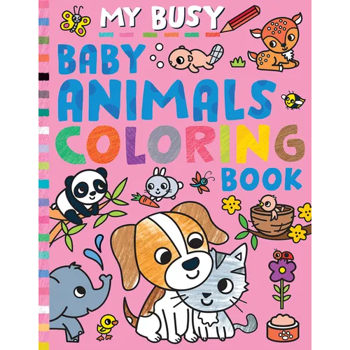 My Busy Baby Animals Coloring Book - Paperback