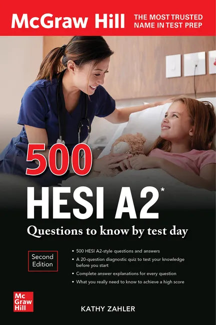 500 Hesi A2 Questions to Know by Test Day, Second Edition - Paperback