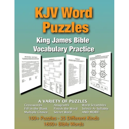 KJV Word Puzzles: King James Bible Vocabulary Practice - Paperback