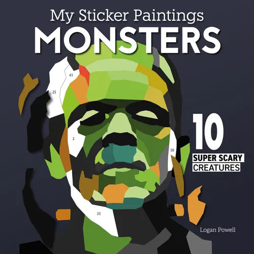 My Sticker Paintings: Monsters: 10 Super Scary Creatures - Paperback