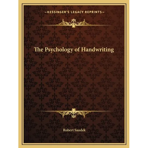The Psychology of Handwriting - Paperback