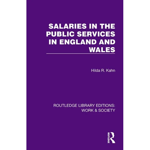 Salaries in the Public Services in England and Wales - Paperback