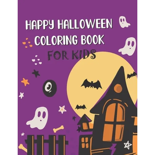 Happy Halloween coloring book for Kids: Mini Halloween Coloring Books, Fun Halloween Gift for Boys and Girls - Paperback