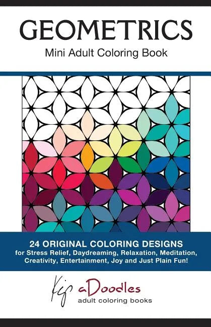 Geometrics: Mini Adult Coloring Book - Paperback