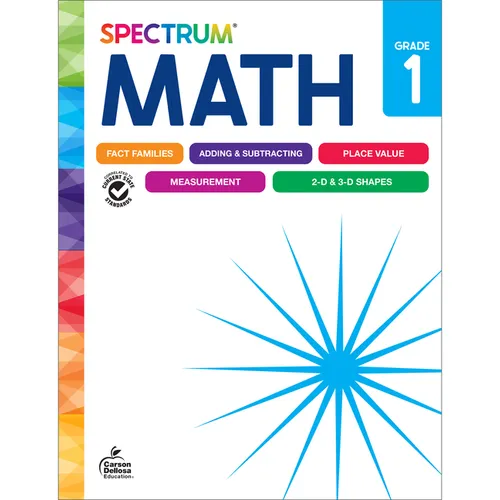 Spectrum Math Workbook, Grade 1 - Paperback