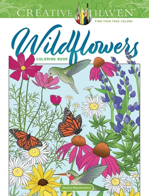 Creative Haven Wildflowers Coloring Book - Paperback