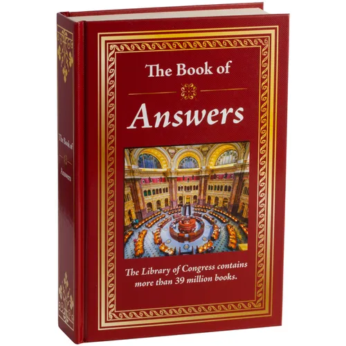 The Book of Answers: Big Book of Questions & Fascinating Facts Hardcover Gift for Trivia Buffs, Curious Minds, Adults, Dad & Knowledge Seekers - Hardcover