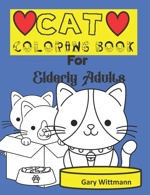 Cat Coloring Book for Elderly Adults - Paperback