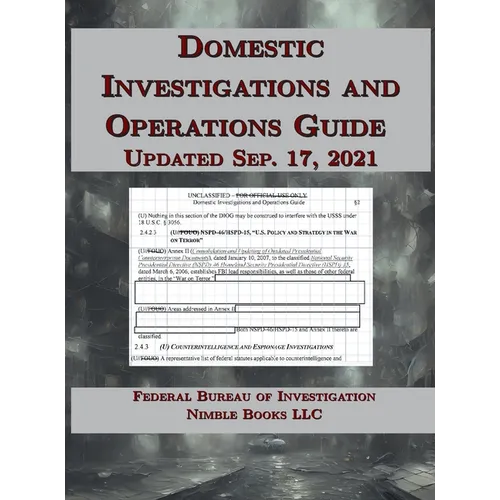 Domestic Investigations and Operations Guide - Hardcover