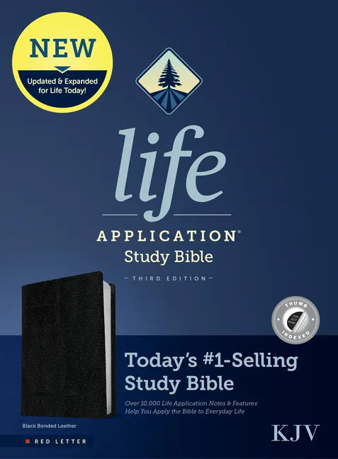 KJV Life Application Study Bible, Third Edition (Bonded Leather, Black, Indexed, Red Letter) - Bonded Leather