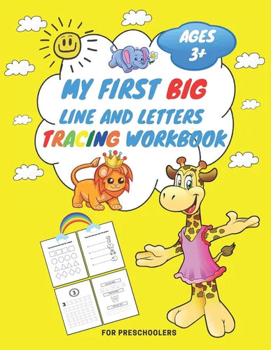 My First Big Lins and Letter Tracing Workbook For Preschoolers AGES 3+: From Fingers to Crayons, Home school, pre-k and kindergarten lines, shapes let - Paperback
