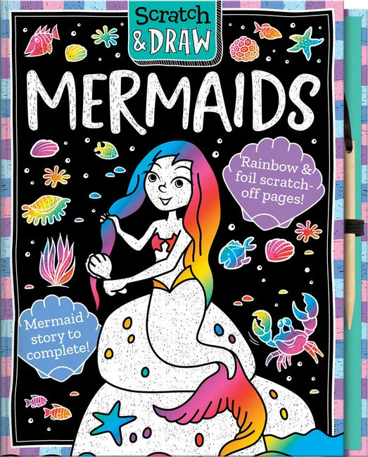Scratch and Draw Mermaids - Hardcover