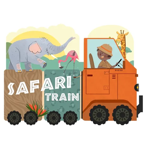 Safari Train - Board Book