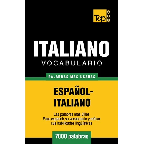 Vocabulario español-italiano - 7000 palabras más usadas - Paperback