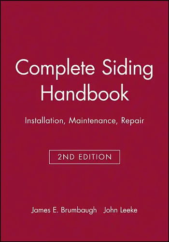 Complete Siding Handbook - Paperback