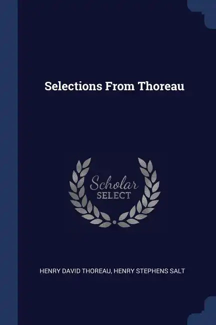 Selections From Thoreau - Paperback
