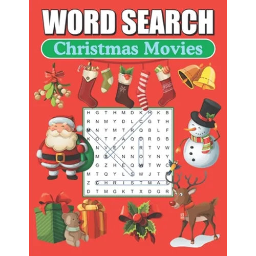 Word Search Christmas Movies: Large Print Word Find Puzzles - Paperback