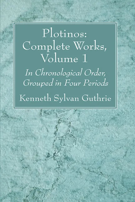 Plotinos: Complete Works, Volume 1 - Paperback