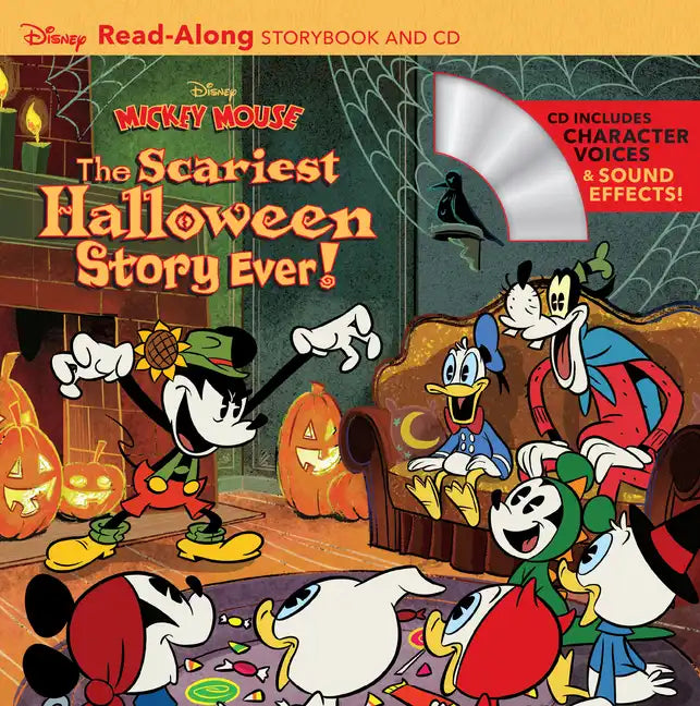 Disney Mickey Mouse: The Scariest Halloween Story Ever! Readalong Storybook and CD [With Audio CD] - Paperback