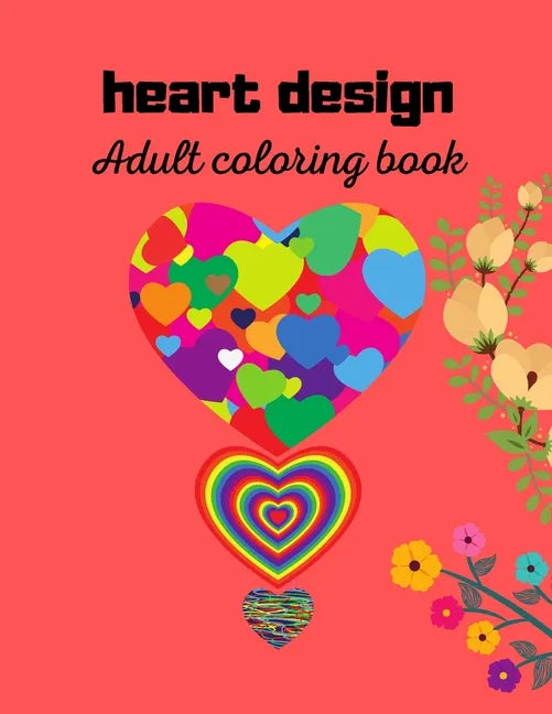 heart design: Adult coloring book - Paperback