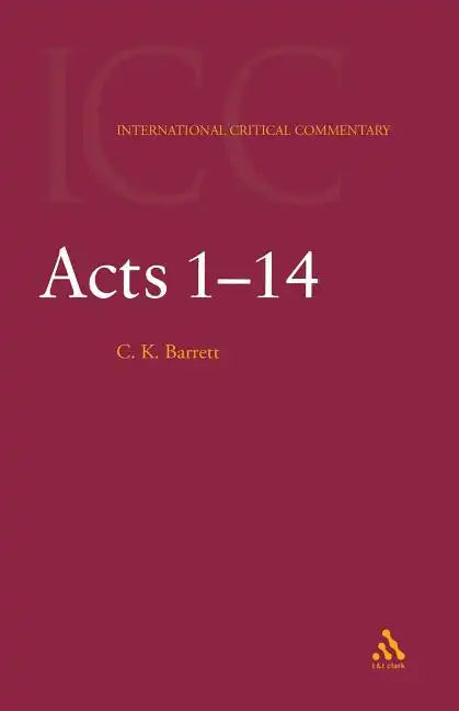Acts: Volume 1: 1-14 - Paperback