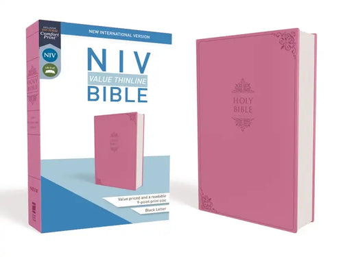 NIV, Value Thinline Bible, Imitation Leather, Pink - Imitation Leather