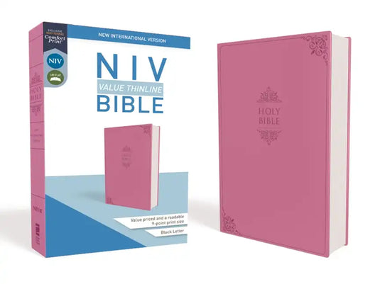 NIV, Value Thinline Bible, Imitation Leather, Pink - Imitation Leather