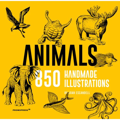 Animals: 850 Handmade Illustrations - Hardcover