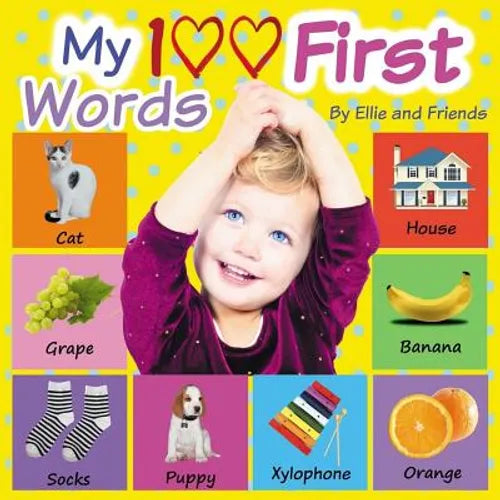 My 100 First Words: Children's book, Picture Books, Preschool Book, Ages 0-3, Baby Books, Book for toddlers, Book for beginners, Children' - Paperback