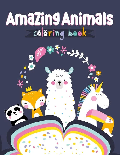 Amazing Animals Coloring Book - Paperback