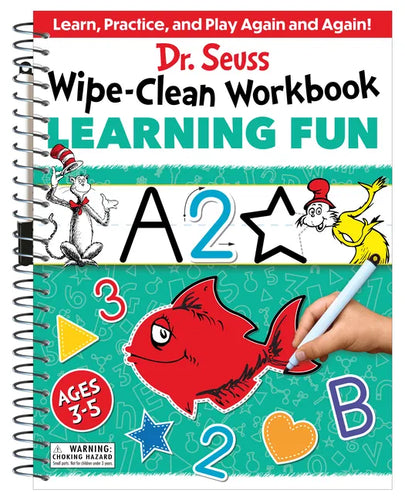 Dr. Seuss Wipe-Clean Workbook: Learning Fun: Activity Workbook for Ages 3-5 - Paperback