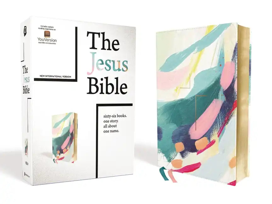The Jesus Bible, NIV Edition, Leathersoft, Multi-Color/Teal, Comfort Print - Imitation Leather